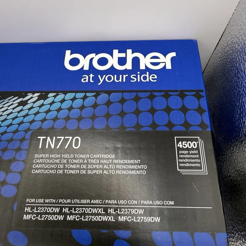 Brother TN770 4,500 Page-Yield Super High-Yield Toner - Black New Sealed